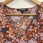 Steve Madden Floral Dress - Brown, Pink and Blue NWT Photo 1