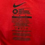 Nike Women’s Georgia Bulldogs short sleeve red  deep v-neck T-shirt Medium Photo 3