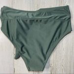 Tie Neck Bikini Small Olive Green Photo 4