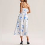 Rihoas Blue Floral Shirred A Photo 4