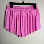 Blaosn Women Size Small Barbie Pink athletic 2 in 1 flowy‎ workout shorts Photo 4
