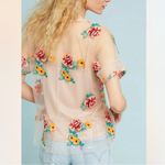 Rhapsody Eva Franco Sheer  Embroidered Top Size XS Photo 1