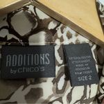 NEW  Additions Printed Full Zip Jacket‎ w/ Pockets Size Large Chico's 2 Photo 4