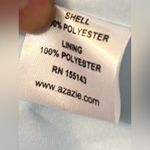 Azazie  Dakota  Sky Blue A- Line V-Neck pleated dress Custom made dress Photo 6