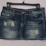 Amethyst Jeans Amethyst mini micro distressed jean skirt Photo 0