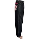 Jaded London  XL Colossus Super Baggy Jeans, Pink Sapphire, 26” Photo 9