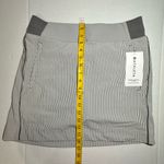 Athleta Skirt Skort Gray White Stripe Quick Dry Active Wear Tennis Walk Size 8 Photo 2