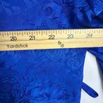 Victoria's Secret Vintage Robe P/S Blue Floral Satin Y2K Lingerie Glam Coquette Photo 5