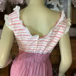 VINTAGE 1970'S FEINER FASHIONS RED & WHITE GINGHAM & EYELET COTTON DRESS (10) Photo 7