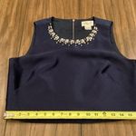 Eliza J mettalic stripe jacquard Embellished faille Rhinestone top & skirt set 6 Photo 4