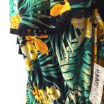 Derek Heart Tropical Floral Ruffle Romper Plus Size Photo 9