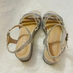 Copper Key Silver Rhinestone Sandals Size 8.5M Photo 3