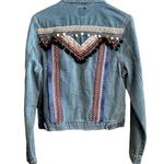 Boom Boom Jeans  Blue Embellished Jean Jacket Photo 0