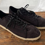 Toms Lena Arrow Embroidered Black Sneakers Espadrille Style NWT Women's Sz 12 Photo 0