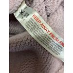 Free People Grace Pink Mauve Collared Pockets Long Sleeve Knit Sweater Top Sz XS Photo 3