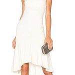 Amanda Uprichard  Parker Midi Dress Small Ivory Mermaid Drop Waist Sleeveless Photo 0