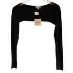 superdown  Dax Shrug Top Black New with Tag‎ XS Photo 4