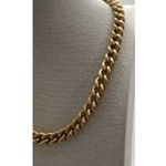 ZARA Gold And Silver Tone Chunky Chain Embossed Coin Necklace Women’s Sz 18.5” Photo 4