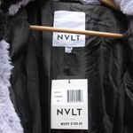 NWT NVLT Women's Short Pile Faux Fur Star Print Jacket Purple Size XS Photo 9