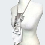 “Dainty Dapper”Elegant Silver Necktie necklace with Angel Brooch Photo 3