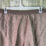 J. Jill Size XL 100% Linen Brown Capris Front Pockets Pull On Back Stretch Waist Photo 6