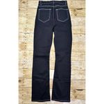 Reformation Toby Zip Front Ultra High Rise Bootcut Jeans in Black Photo 2
