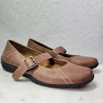 Natural Soul Naturalizer Leather Mary Jane Flats Womens 8 Brown Buckle Strap Photo 1
