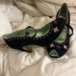 Sam Edelman Black SE Boutique Faux Suede Peep Toe Mary Jane Heels Womens 9 1/2 Photo 1