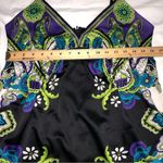 ICE Slip Dress Size 10 Vintage Y2K Party Silky Adjustable Straps Black Purple Photo 6