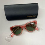 Wildfox Monroe Sunglasses Rose Pink Frame / Green Lenses NWT with Case Photo 0