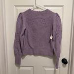 Anthropologie By Scalloped Collar Sweater in Lilac Size Small Photo 1