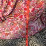 Lucky Brand  Pink floral short sleeve button front collared shirt small Photo 5