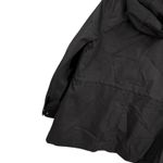 Hunter Lightweight Hooded Rain Jacket Womens Large Black Zip Waterproof Coat Photo 5