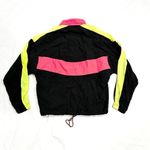 Vintage 90s Street Closed Neon Black Colorblock Half Zip Windbreaker Pink Photo 5