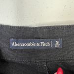 Abercrombie & Fitch Size S Shorts Linen Blend High Waist Rise Black Self Tie Photo 2