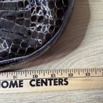 Cole Haan  Bag Vintage Croc-Embossed Brown Hobo Shoulder Purse Gold Hardware Photo 7