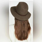 Rag and Bone  FLOPPY BRIM FELTED WOOL FEDORA HAT BROWN WOMEN'S SIZE S $250 Photo 2