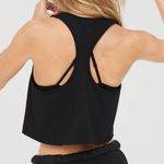 Aerie  Offline OTT Crop Tank Top Black Medium Photo 1