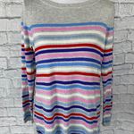 Talbots women M pullover scoopneck Longsleeve stripe sweater Photo 0
