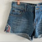 Forever 21 Premium Denim Embroidered Western Vibe Denim Jean Shorts 29 Photo 3