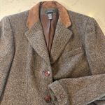 The Limited VTG  90s Blazer Wool Blend Suede Collar MED Photo 2