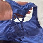Victoria's Secret Victoria‎ Sport Racerback Sports Bra XS Blue Black Band Photo 4