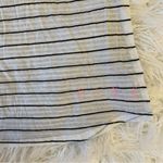 PINK - Victoria's Secret VS PINK Mixed stripe white / black scoop back loose flowy crop tank Photo 5
