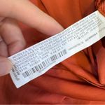 ZARA  Orange Satin Wide Leg Pull On Pants Womens S High Rise Casual Boho Fall Photo 5