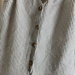 ZARA trf Woman’s Striped Sleeveless Jumpsuit with pockets size large Photo 4