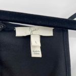 Joie  Jumpsuit Womens Large Black Polyester Halter Straps Pockets Wide Leg Photo 3