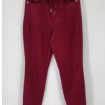 Judy Blue  Garment Dyed Red Drawstring Skinny Jeans Size 7/28 Photo 1