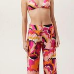 Trina Turk NEW Fan Faire Swim Pant Cover Up Pull On Wide Leg Size Small $162 Photo 7