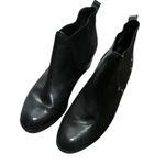 Munro  Black leather Chelsea Ankle boots Booties with Stud Detail western Photo 5