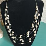 White Freshwater Rice Pearl Floating Illusion Multi Photo 3